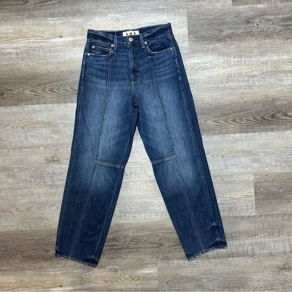 Amo Patsy Seamed Tapered Straight Leg Jeans Enchanted Wash size 25 - Picture 3 of 10